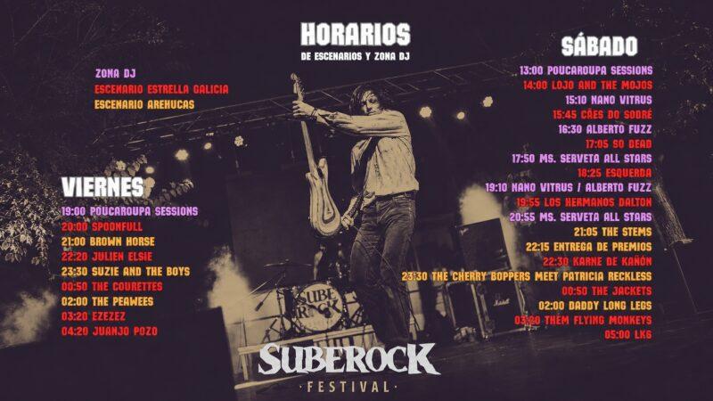 Horarios de SubeRock 2026